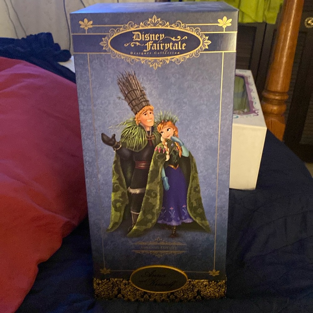 Disney limited edition Anna and Kristoff designer dolls